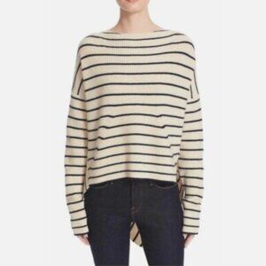 Brochu Walker Reir Striped wool cashmere Sweater Beige Size M